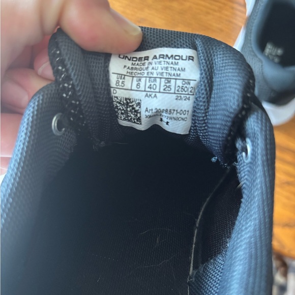 Like New Under Armour Black Sneakers - Picture 3 of 5